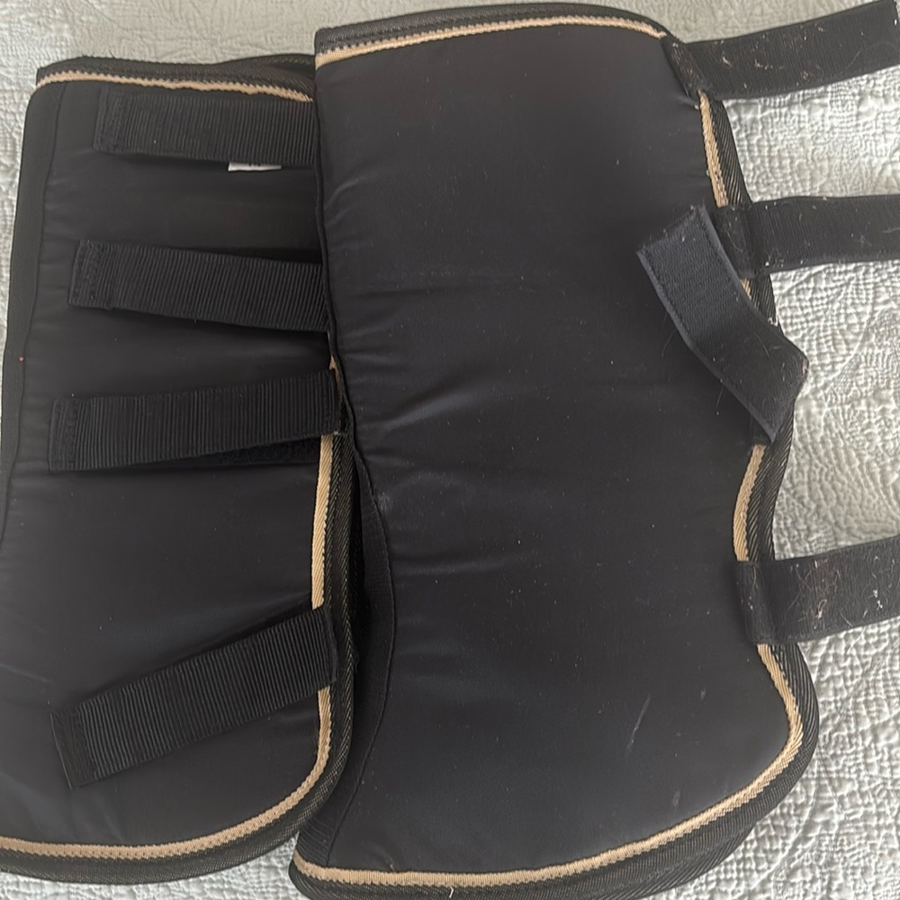 Shipping boots. Pair. Black. Full-size.